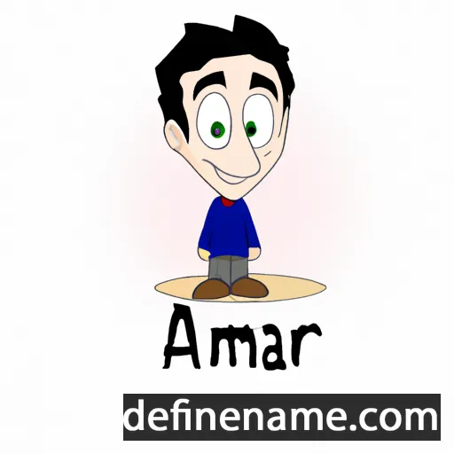 cartoon of the name 'Ammar