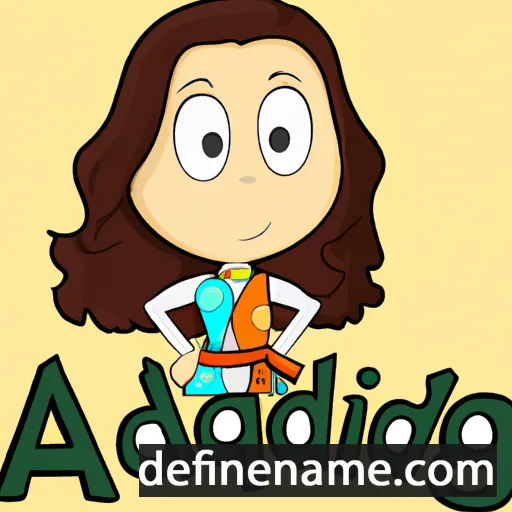 cartoon of the name Águeda