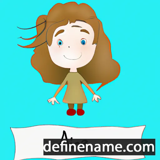 cartoon of the name Áine