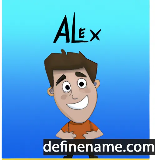 cartoon of the name Álex