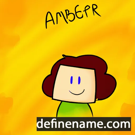 cartoon of the name Ámbar