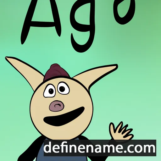 cartoon of the name Ågot