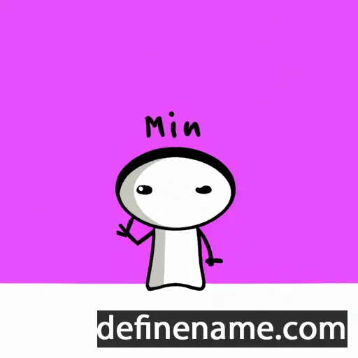 cartoon of the name Əminə