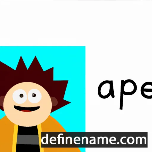 cartoon of the name Agape