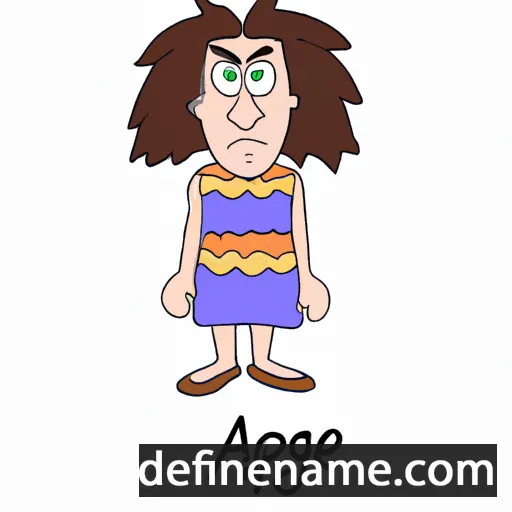 cartoon of the name Agapi