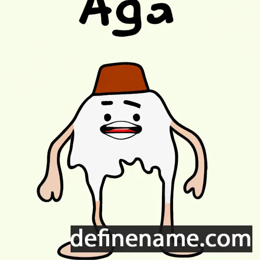 cartoon of the name Agar