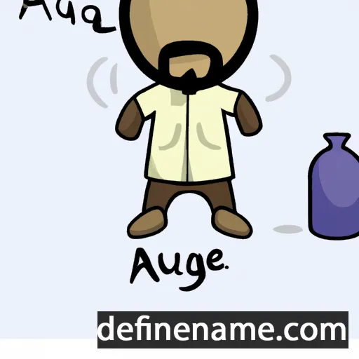 cartoon of the name Agaue