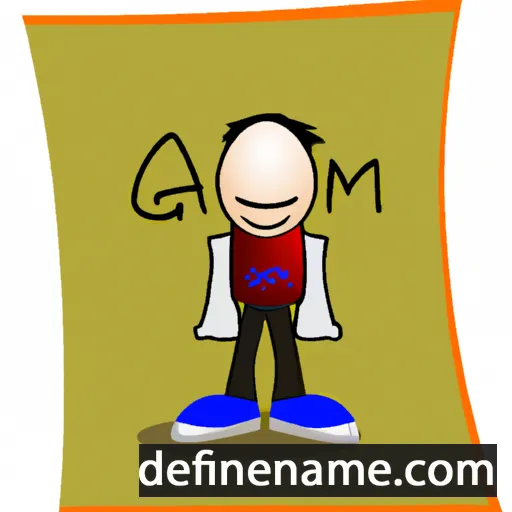 cartoon of the name Agim