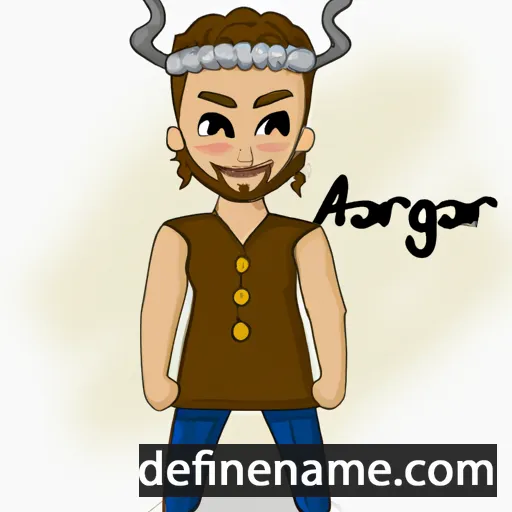 cartoon of the name Agnar