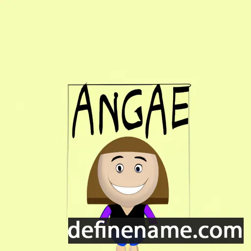 cartoon of the name Agnesa