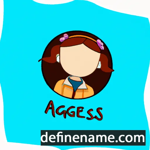 cartoon of the name Agnessa