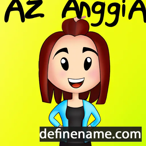 cartoon of the name Agneza