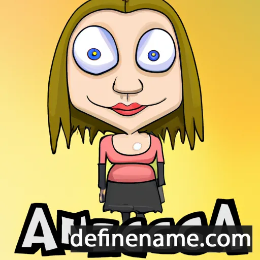 cartoon of the name Agnieszka