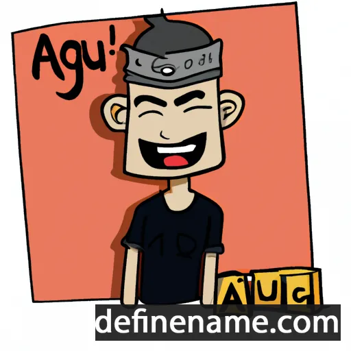 cartoon of the name Agung