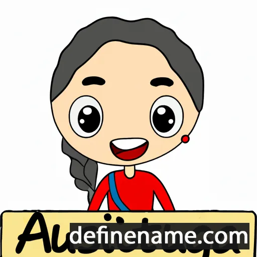 cartoon of the name Agustina