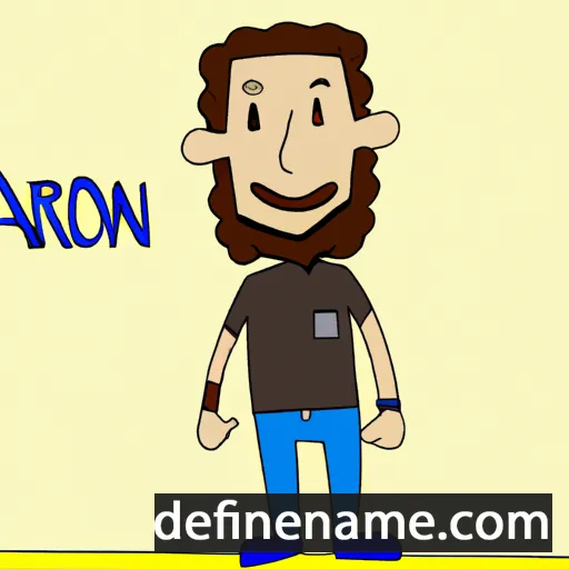 cartoon of the name Aharon