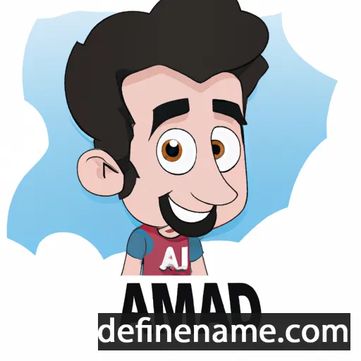 cartoon of the name Ahmad