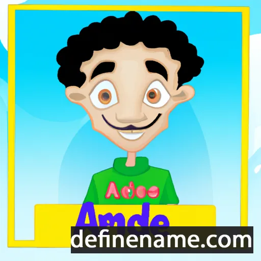 cartoon of the name Ahmed