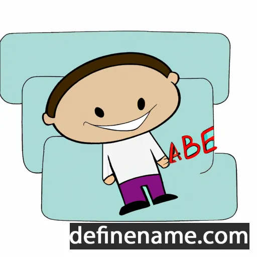 cartoon of the name Aibek