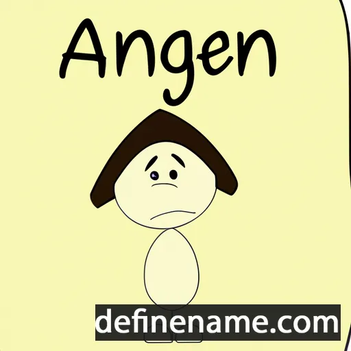 cartoon of the name Aigerim