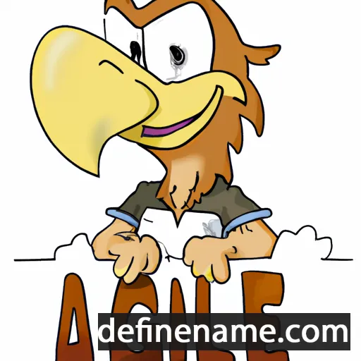 cartoon of the name Aigle