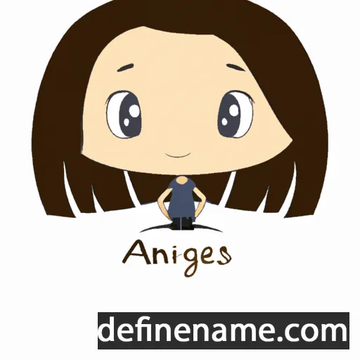 cartoon of the name Aignéis