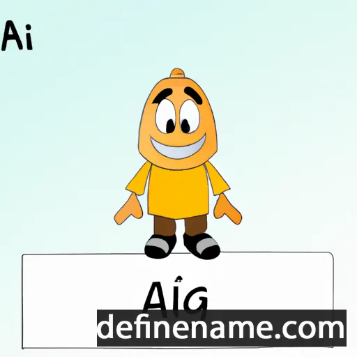 cartoon of the name Aigul