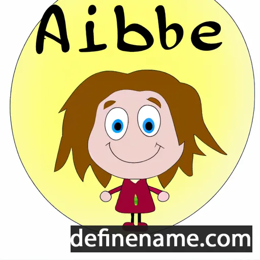 cartoon of the name Ailbhe