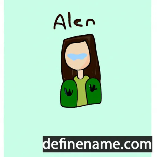 cartoon of the name Ailean