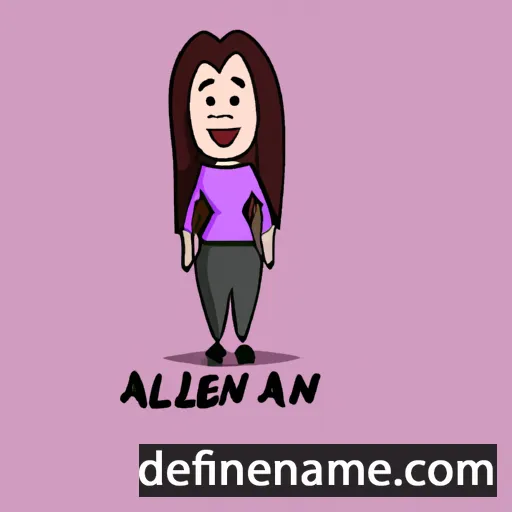 cartoon of the name Aileen