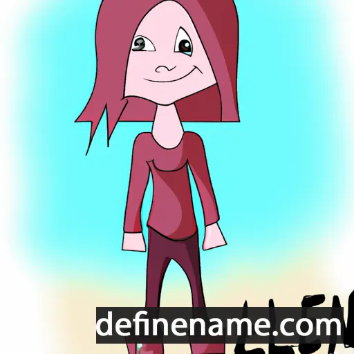 cartoon of the name Ailen