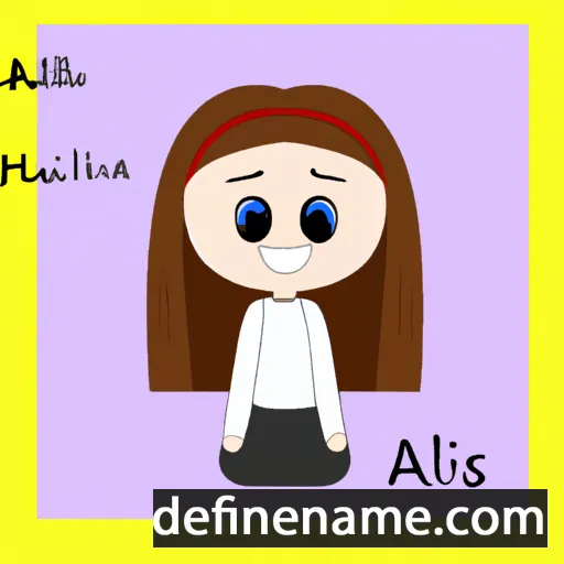 cartoon of the name Ailís