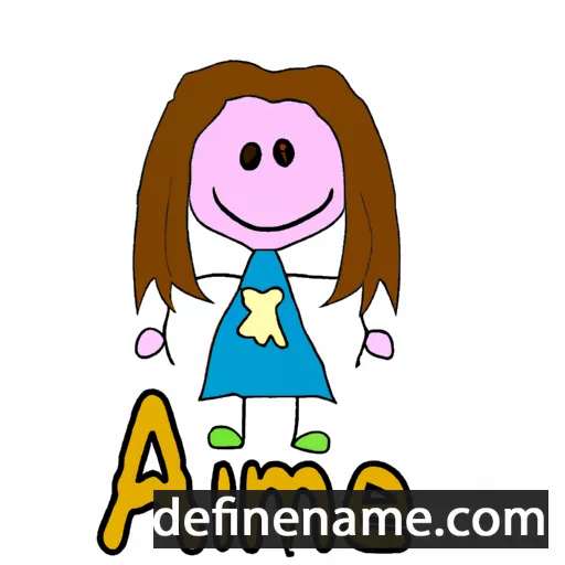 cartoon of the name Aimee