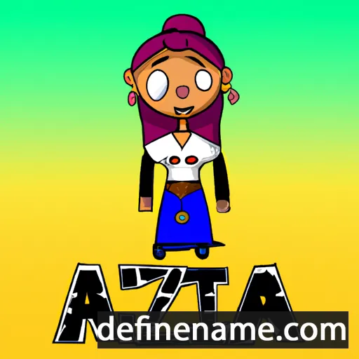 cartoon of the name Aintza