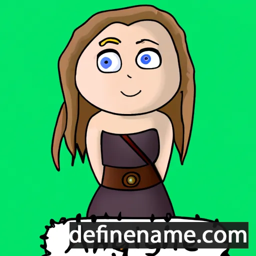 cartoon of the name Aisling