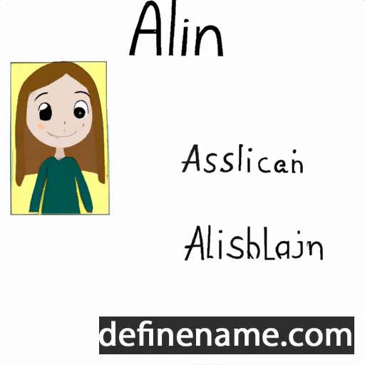 cartoon of the name Aislinn