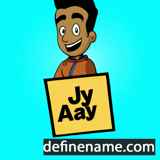 cartoon of the name Ajay