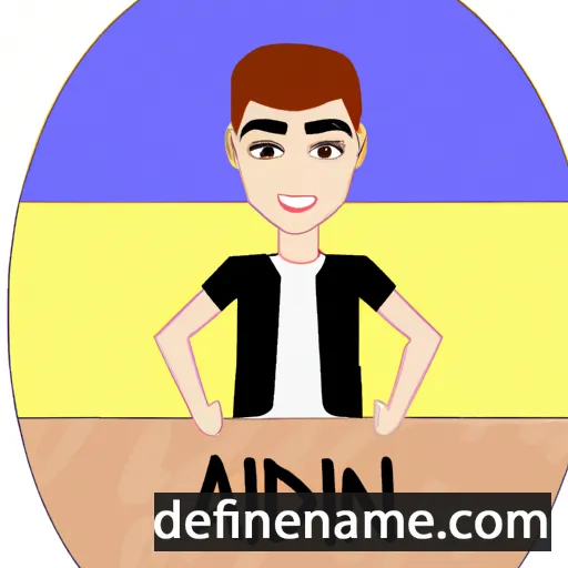 cartoon of the name Ajdin