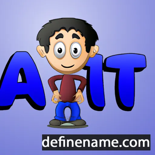 cartoon of the name Ajit