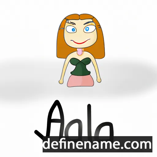 cartoon of the name Ajla