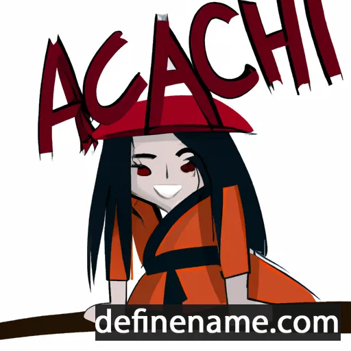 cartoon of the name Akachi