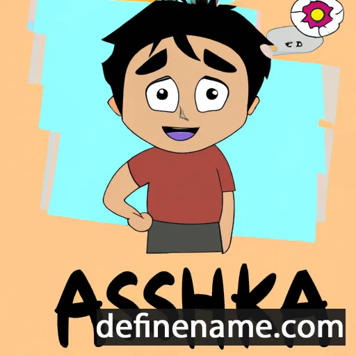 cartoon of the name Akash