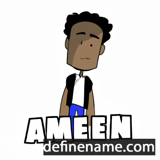 cartoon of the name Akeem