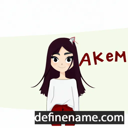 cartoon of the name Akemi