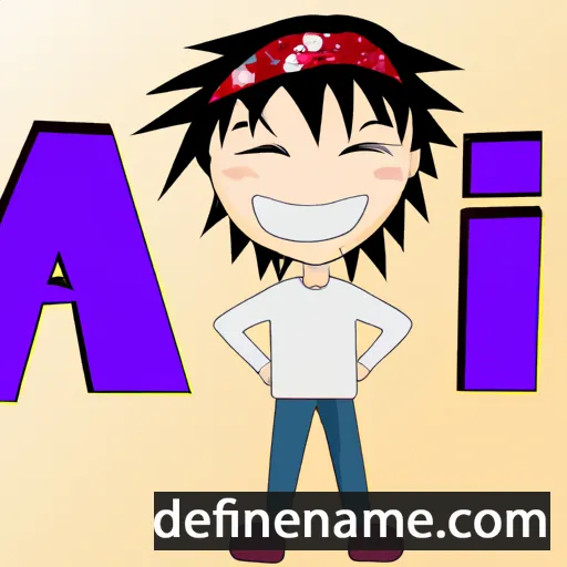 cartoon of the name Aki