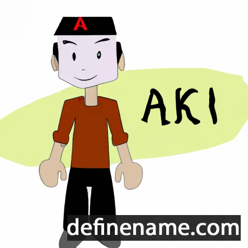 cartoon of the name Aki