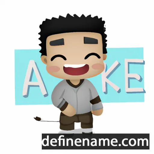 cartoon of the name Akie