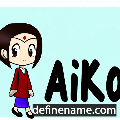 cartoon of the name Akiko