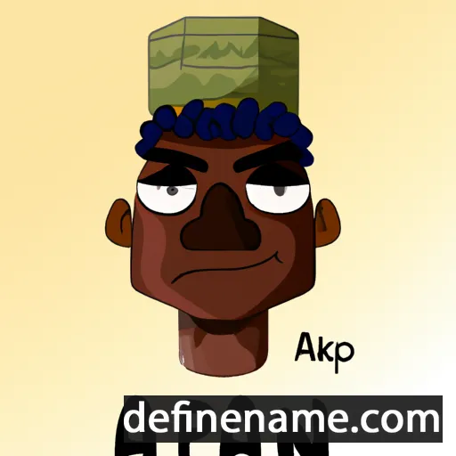 cartoon of the name Akpan