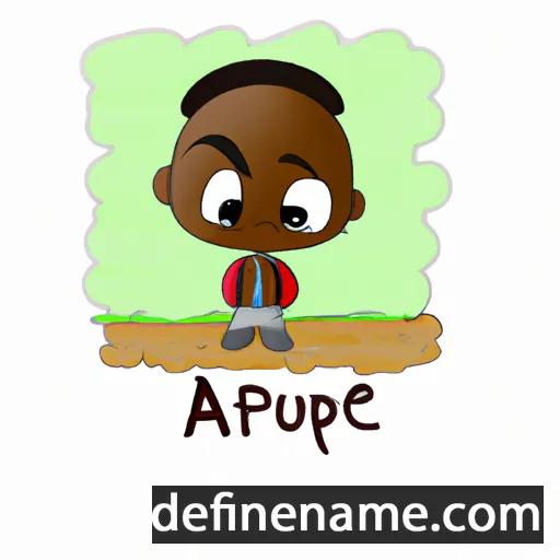 cartoon of the name Akpofure